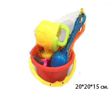 Песочный набор арт. 2004 Ведерко с инструментами в сет._/120 шт./