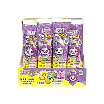 Конфета арт. 404120-3 Жидкая "Зубная паста" "Виноград" 20 г 20 шт. в кор.',