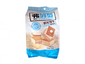 Печенье арт. 790533 Вафли "Йогуртовое мороженое" 208 г 1 шт. в пак.;,