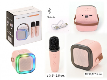 Колонка музыкальная арт. 15778-15 С микрофоном в кор._