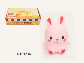 Антистресс арт. UVP-0008 Зайка цвета микс 7 см (12 шт.) шоубокс