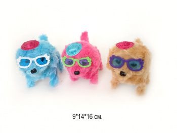 им Собака арт. 2704-2/ZD219/HM-584 В очках цвета микс на бат._°