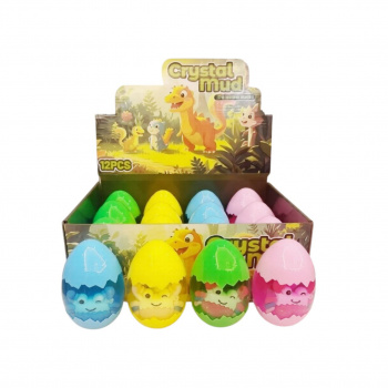 Лизун арт. RF-1797 Яйцо "Краб" 198 г 10*4,2 см (12 шт.) шоубокс