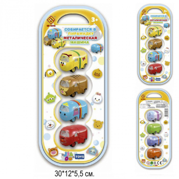 Набор машин арт. 1082PP" Метал. на листе Набор машин арт. 1082PP" Метал. на листе