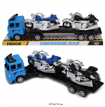 Машина инерц. арт. MR890-20 Автовоз с мотоциклами колпак 32*6,6*11