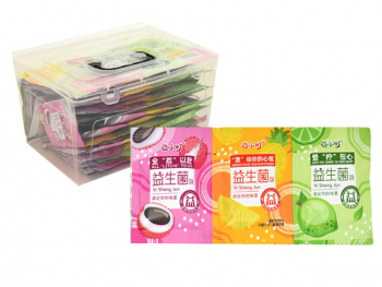 Желе арт. 790434 Фруктовое 35 г в пак. вкусы микс 40 шт. пласт. контейнер*