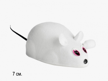 Зав. мышка арт. 577-5 Белая (18 шт.) шоубокс= Зав. мышка арт. 577-5 Белая (18 шт.) шоубокс=