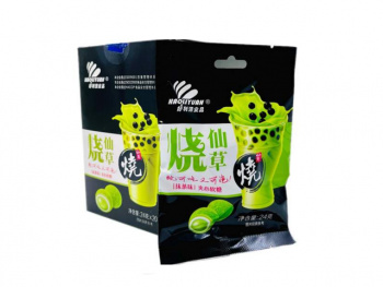 Конфета арт. 502471/502457 Жевательная с начинкой "Матча" 24 г 20 шт. в кор.;,