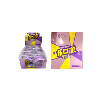 Конфета арт. 771209-1/770875-1 Суперкислая "Виноград" 15 г в банке 20 шт. в фиолетовой кор.'