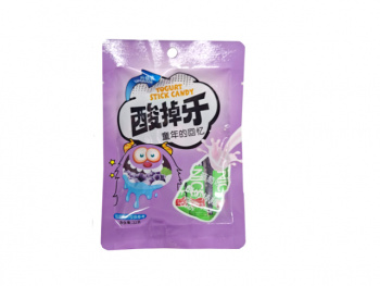 Конфета арт. 193115/191968-3 Карамель йогуртовая "Виноград" 22 г 20 шт. фиолетовая упаковка;