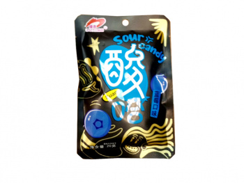 Конфета арт. 102002 Кислая "Черника" 20 г 20 шт. в кор.'#*