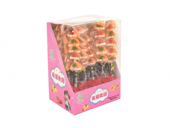 Мармелад арт. 170912-3 Фигурки "Пицца" 18 г на палочке 20 шт. в кор.,*#