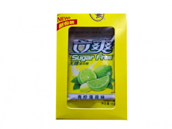 Конфета арт. 220103/220042 Леденец "Морозный лайм" без сахара 15 г 12 шт. в кор.'*,