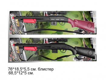 Оружие арт. К516 Ружье трещотка блистер 75*5*18.5