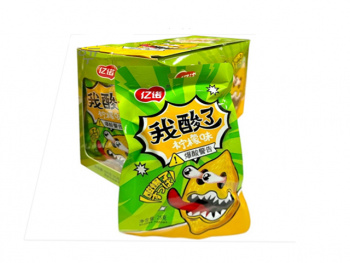 Конфета арт. 222826/222765 Суперкислая "Лимон" 25 г в пак. 20 шт. в кор.'