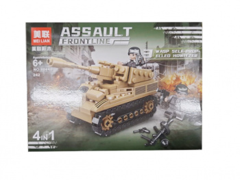 Конструктор арт. 98440-3 Военная техника Самоходная гаубица "ОСА" 242 дет. в кор._