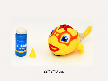 Каталка на батар. арт. 80015* рыбка+пузыри в пак.